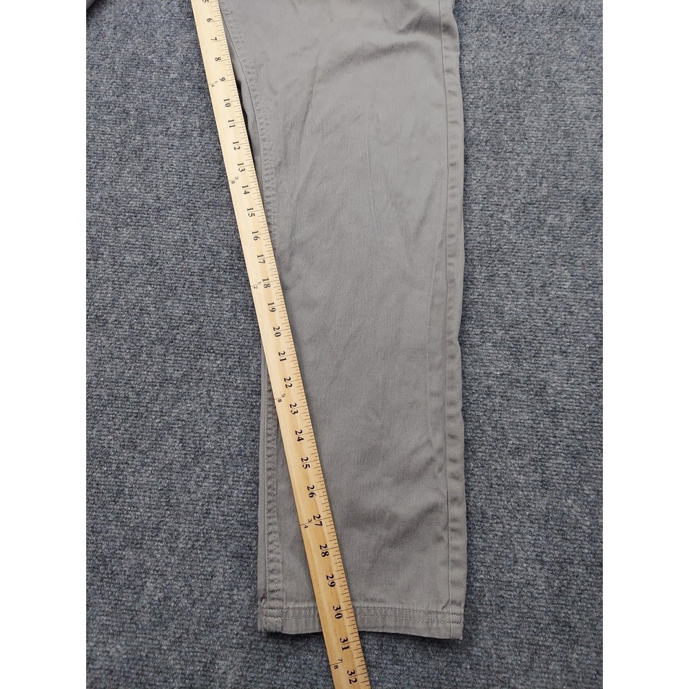 Oakley Chino Pants‎ Mens 36x32 Gray Straight Lightweight Casual Stretch Logo - Picture 7 of 12